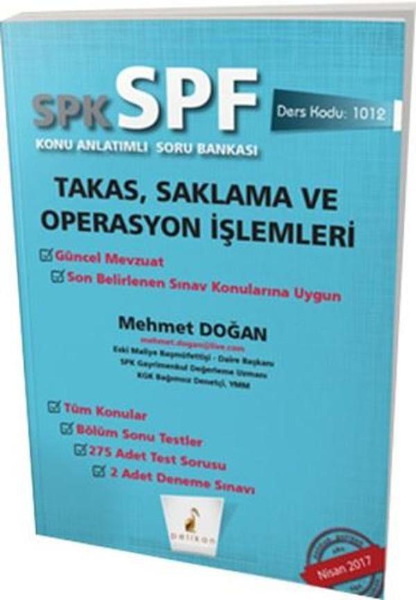 SPK-SPF Takas Saklama ve Operasyon İşlemleri - Pelikan Yayınları - Image 1