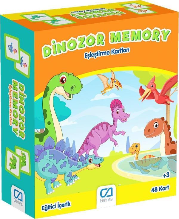 Ca Games Memory Dinozor Eşleştirme Kartları 48 Li Kod:5227 - Image 1
