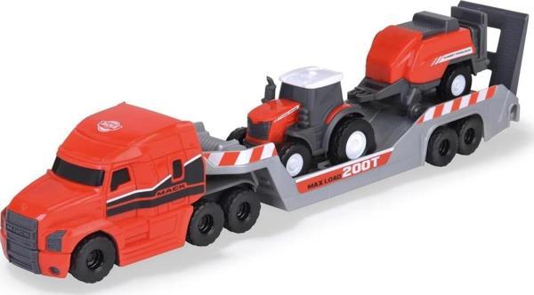 Dickie Toys Massey Ferguson Mikro Çiftlik Kamyonu Traktör Ve Römorklu 203735004 GKO - Image 1