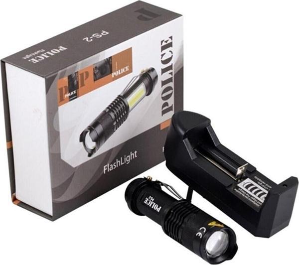 Police Ps-2 Cree + Cob Led Şarjlı El Feneri - Image 1