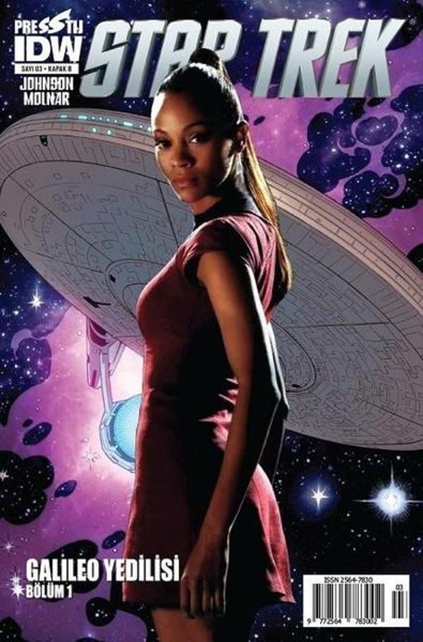 Star Trek Sayı 3 Kapak B-Çizgi Roman Dergisi - Presstij Kitap - Image 1