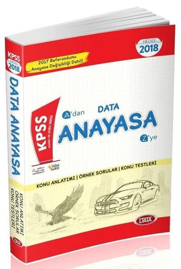 KPSS 2018 A'dan Z'ye Anayasa Konu Anlatımlı - Data Yayınları - Image 1