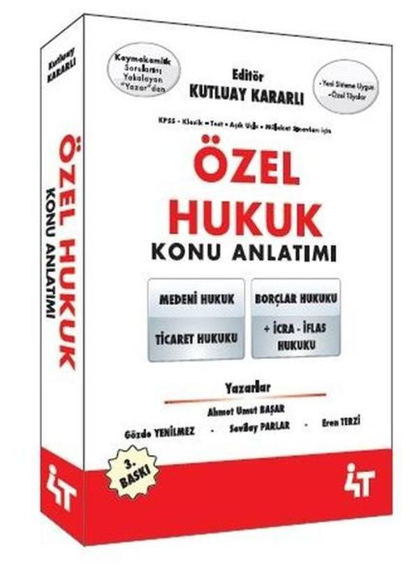 Özel Hukuk Konu Anlatımı - 4T  Yayınları - Image 1