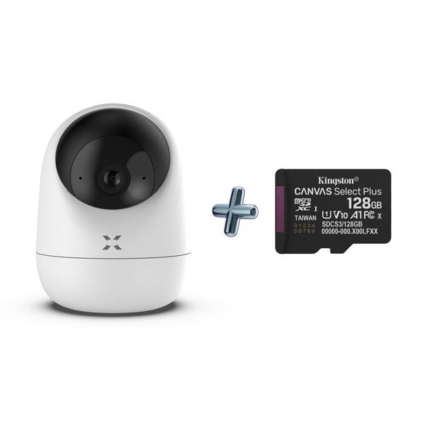 Xenon Smart Akıllı Iç Mekan Kamera ve Hafıza Kartı Seti (128 GB SD Kart) - Image 1