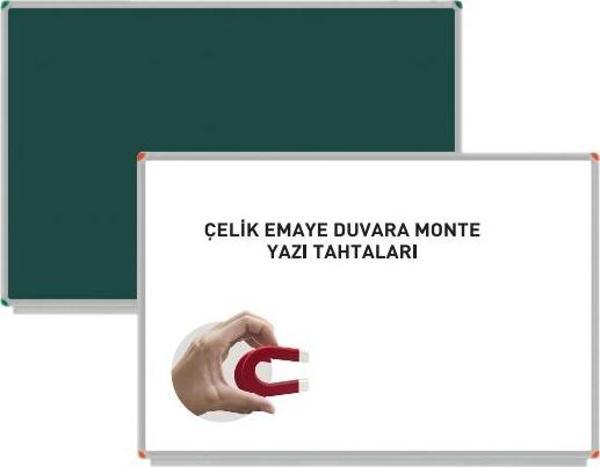Panda Çelik Emeya Yüzey Duvara Monte Yazı Tahtası  PAN 254  Beyaz 120x140 - Image 1