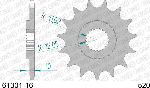 AFAM BMW F650 GS/DAKAR 97-07 ÇELİK ÖN DİŞLİ #520 - Image 1