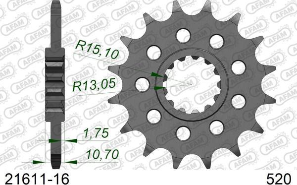AFAM COUNTERSHAFT ÖN DİŞLİ #520 - Image 1