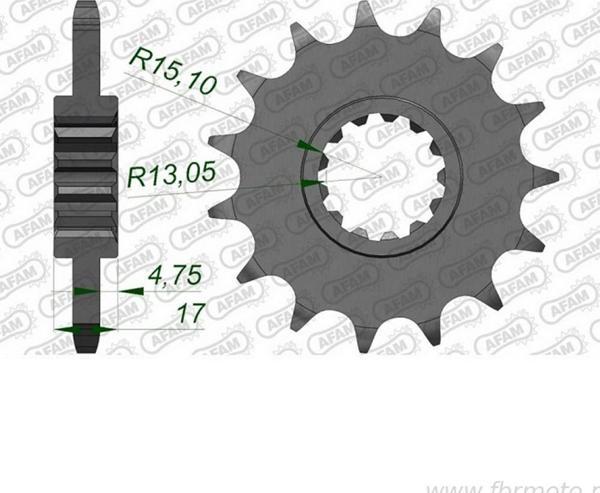 AFAM HONDA CBR 650R/CBR 650F/ CB 650R KAUÇUK ÖN DİŞLİ #525 - Image 1