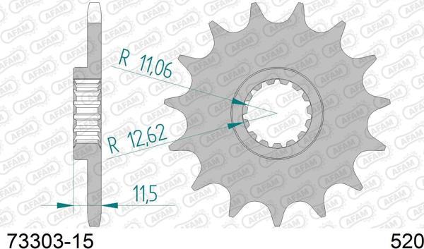 AFAM KTM 690 ENDURO R ÇELİK ÖN DİŞLİ #520 - Image 1
