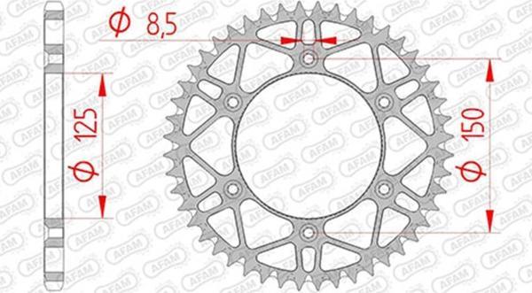AFAM KTM SX/SX F/EXC/EXC F  SUPERLIGHT OFFROAD SLK ÇELİK DİŞLİ #520 - Image 1