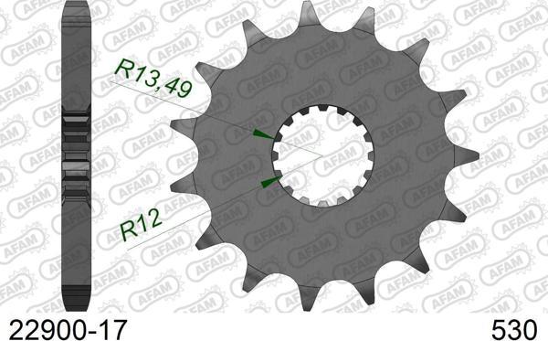 AFAM SUZUKI GSX-R 1000 09-16 ABS ÇELİK ÖN DİŞLİ #530 - Image 1