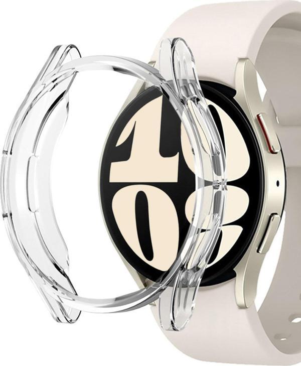 Microsonic Samsung Galaxy Watch 6 Classic 47mm Kılıf 360 Full Round Soft Silicone Şeffaf - Image 1