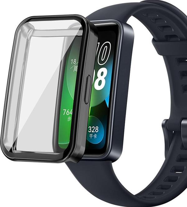 Microsonic Huawei Band 8 Kılıf 360 Full Round Soft Silicone Siyah - Image 1