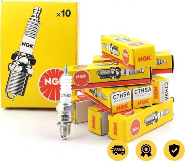 NGK C7HSA Motosiklet Bujisi 10'lu Paket - Image 1
