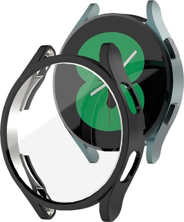 Microsonic Samsung Galaxy Watch 5 Pro 45mm Kılıf Ekranı Tam Kaplayan 360 Full Round Soft Silicone Siyah - Image 1