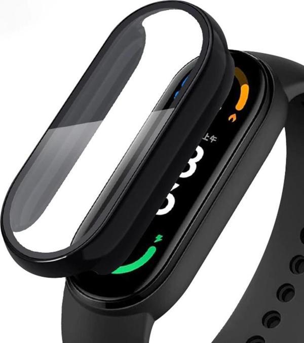 Microsonic Xiaomi Mi Band 7 Kılıf Matte Premium Slim WatchBand Siyah - Image 1