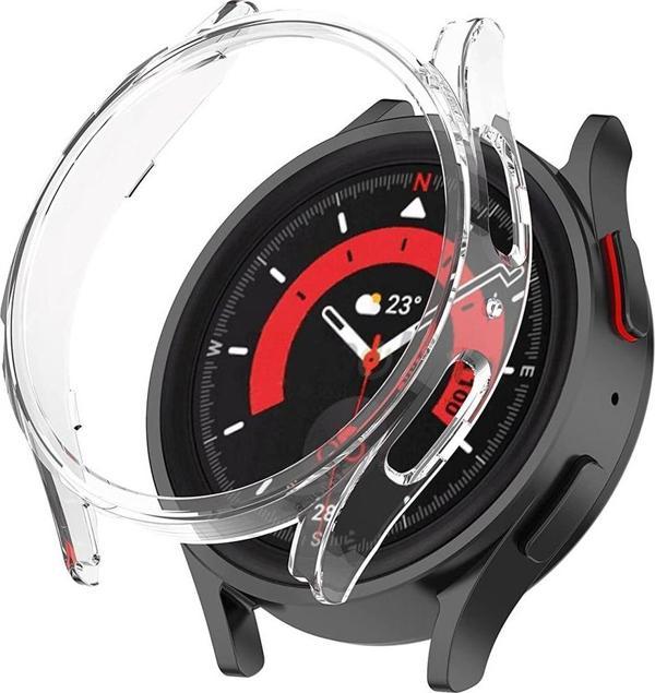 Microsonic Samsung Galaxy Watch 5 Pro 45mm Kılıf 360 Full Round Soft Silicone Şeffaf - Image 1