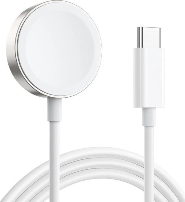 Microsonic Apple Watch Ultra 2 Masaüstü Manyetik Hızlı Şarj Aygıtı - Type-C Kablosu Beyaz - Image 1