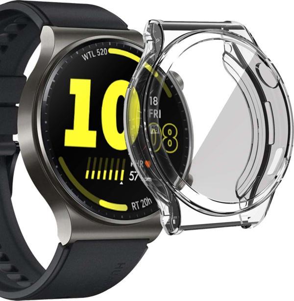 Microsonic Huawei Watch GT Runner Kılıf 360 Full Round Soft Silicone Şeffaf - Image 1