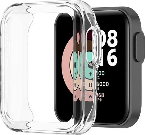 Microsonic Xiaomi Mi Watch Lite Kılıf 360 Full Round Soft Silicone Şeffaf - Image 1