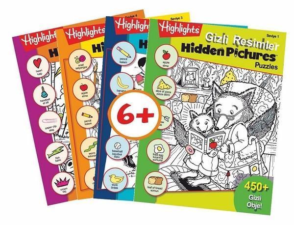 Highlights Hidden Pictures Puzzles 4'lü Set Gizli Resimler - Dikkat Atölyesi Yayınları - Image 1