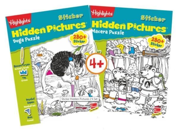 Highlights Sticker Hidden Pictures 2'li Set - Dikkat Atölyesi Yayınları - Image 1