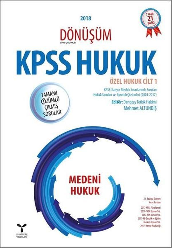 2018 Dönüşüm KPSS Hukuk-Medeni Hukuk - Umuttepe - Image 1