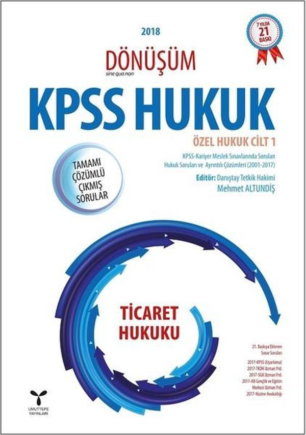 2018 Dönüşüm KPSS Hukuk-Ticaret Hukuku - Umuttepe - Image 1