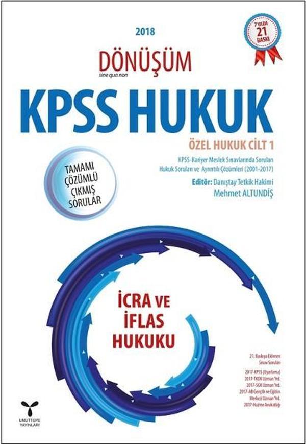 2018 Dönüşüm KPSS Hukuk-İcra ve İflas Hukuku - Umuttepe - Image 1