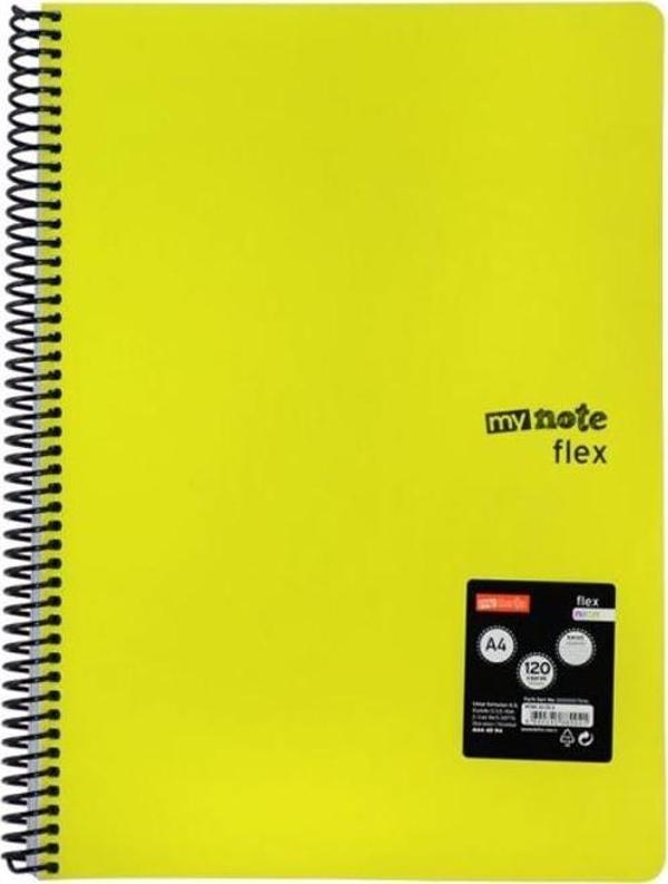 Mynote Flex Neon A4 120 Yaprak Spiralli Çizgili Defter - Image 1