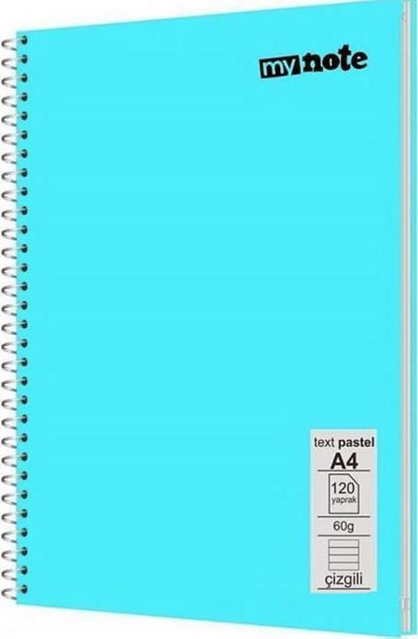 Mynote Flex Pastel A4 120 Yaprak Spiralli Çizgili Defter - Image 1