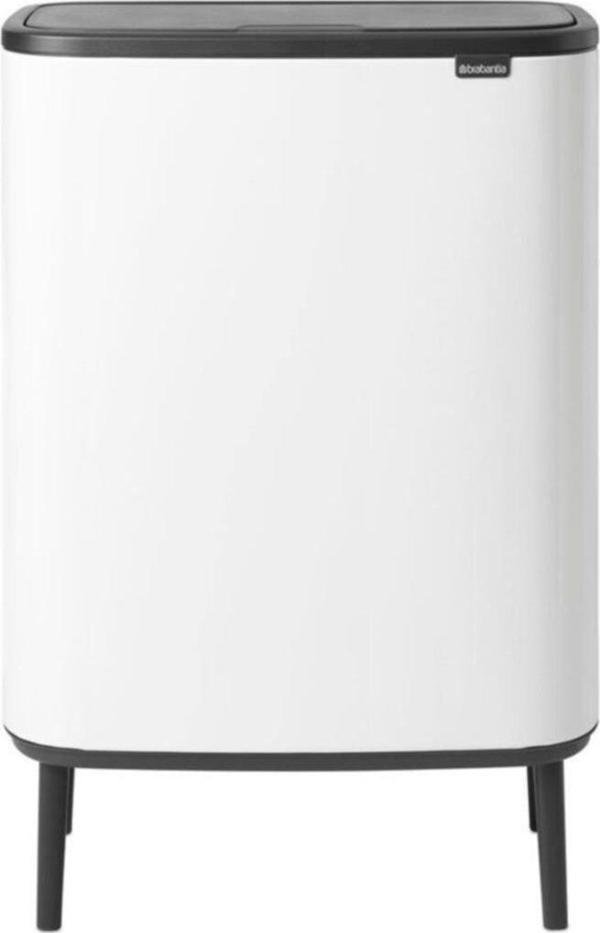 Brabantia Çöp Kutusu Büyük Boy 60 lt Bo Touch Dokunmatik Kapak Beyaz 130205 - Image 1