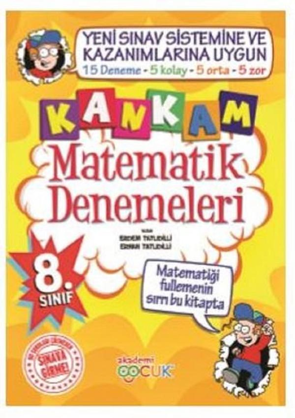 Kankam 8.Sınıf Matematik Denemeleri - Akademi Çocuk Yayınevi - Image 1