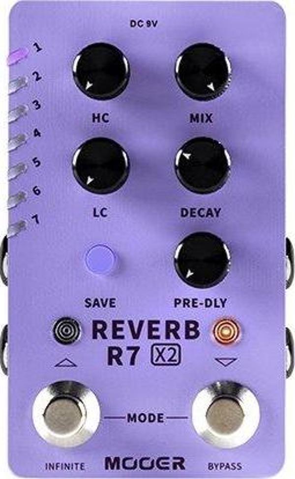 Mooer R7 X2 Stereo Reverb Pedalı (M723) - Image 1