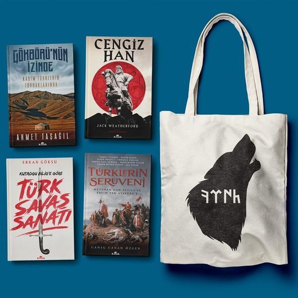 Kadim Türkler Seti-4 Kitap Takım-Bez Çanta Hediyeli - Kronik Kitap - Image 1