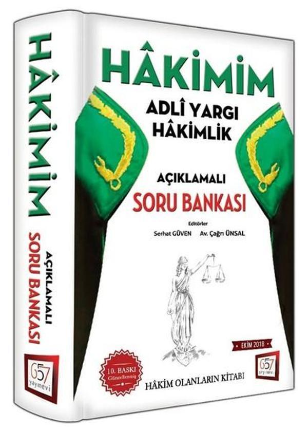 2018 Hakimim Adli Yargı Hakimlik Açıklamalı Soru Bankası - 657 Yayınevi - Image 1