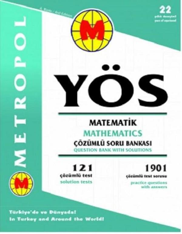 YÖS Matematik Çözümlü Soru Bankası - Metropol Yayınları - Image 1