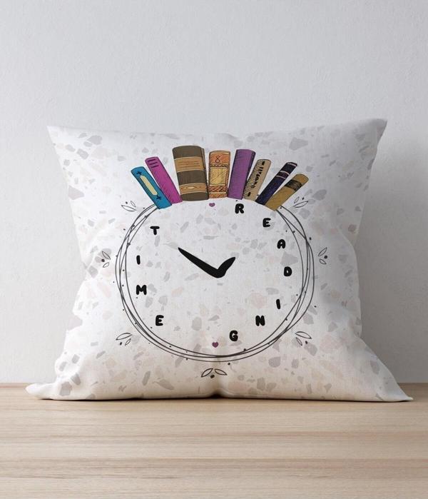 Bcoverart Kırlent Kılıfı Reading Time - Image 1