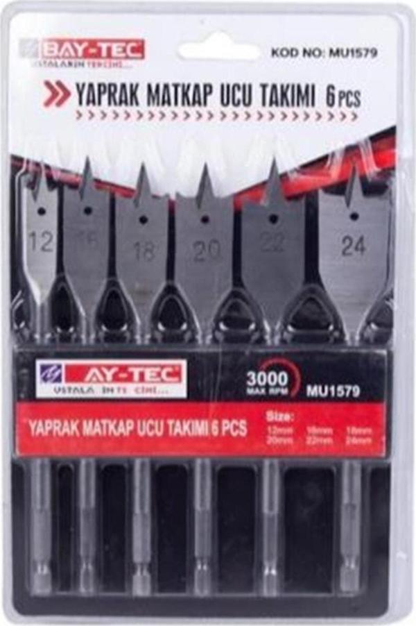 Bay-Tec Yaprak Matkap Ucu Takımı 6 Pcs Mu1579 - Image 1
