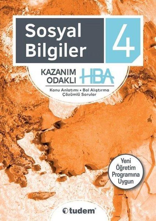 4.Sınıf Sosyal Bilgiler Kazanım Odaklı Hepsi Bir Arada-Yeni Öğretim Programına Uygun - Tudem Yayınları - Ders Kitapları - Image 1