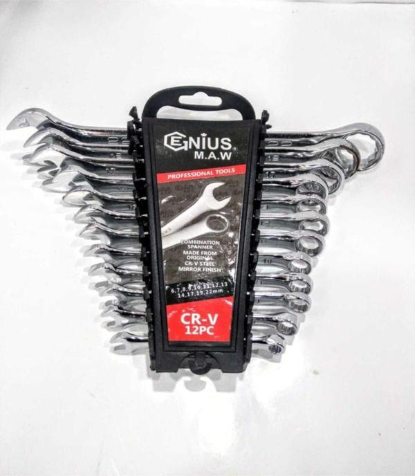 Ender Gk Tools 12 Parça Kombine Anahtar Takımı 12 Li Düz - Yıldız 6 X 22 Mm Faturalı  - Image 1