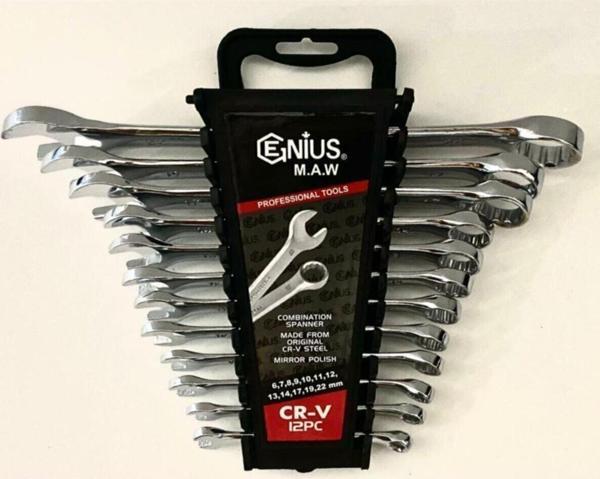 Gk Tools 12 Parça Kombine Anahtar Takımı 12 Li Düz - Yıldız 6 X 22 Mm - Image 1
