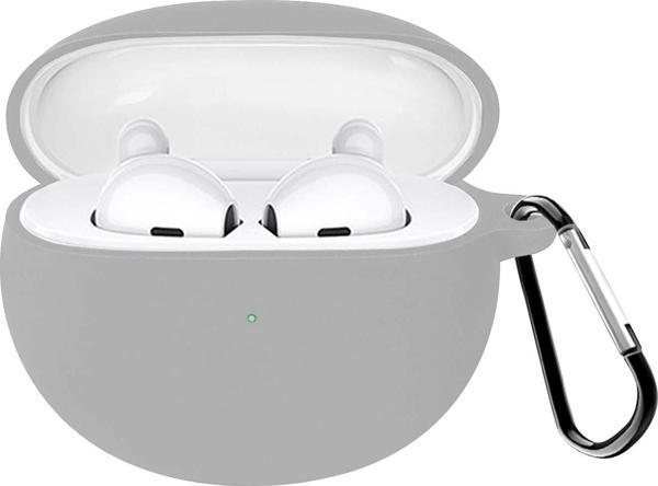 Microsonic Xiaomi Redmi Buds 4 Active Kılıf Askılı Mat Silikon Gri - Image 1