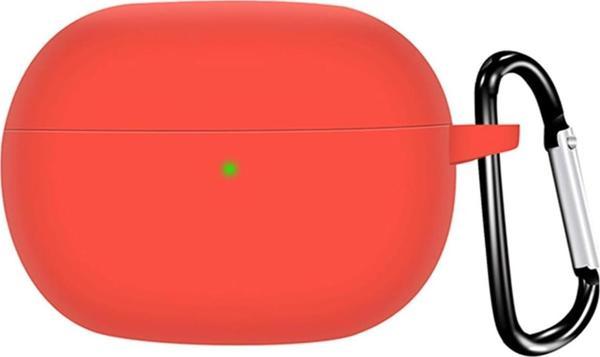 Microsonic Xiaomi Redmi Buds 4 Pro Kılıf Askılı Mat Silikon Kırmızı - Image 1