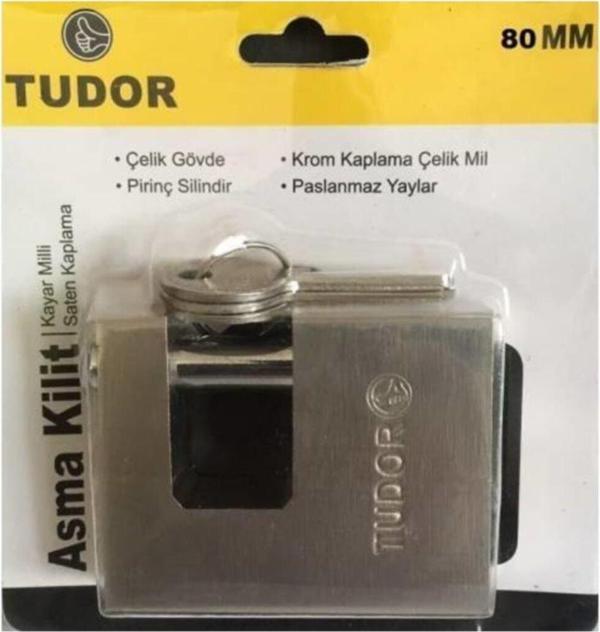 Tudor 80 Mm Kayar Milli Asma Kilit - Image 1