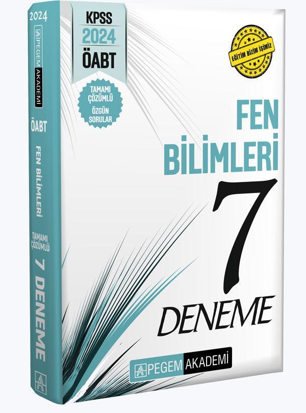 2024 KPSS ÖABT Fen Bilimleri Tamamı Çözümlü 7 Deneme - Pegem Akademi Yayıncılık - Image 1