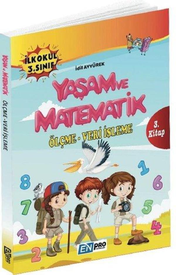 İlkokul 3.Sınıf 3.Kitap-Ölçme-Veri İşleme-Yaşam ve Matematik - Enpro Yayınları - Image 1