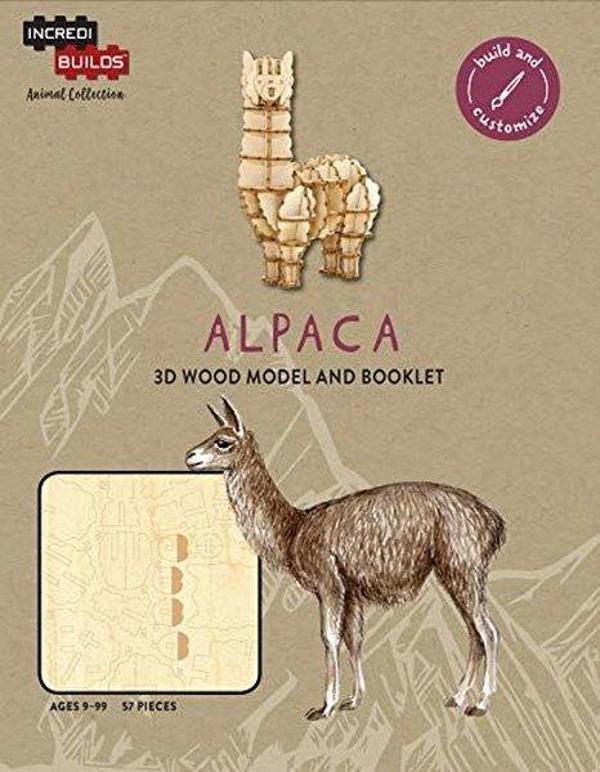 IncrediBuilds-Animal Collection: Alpaca - Insight Toys - Image 1