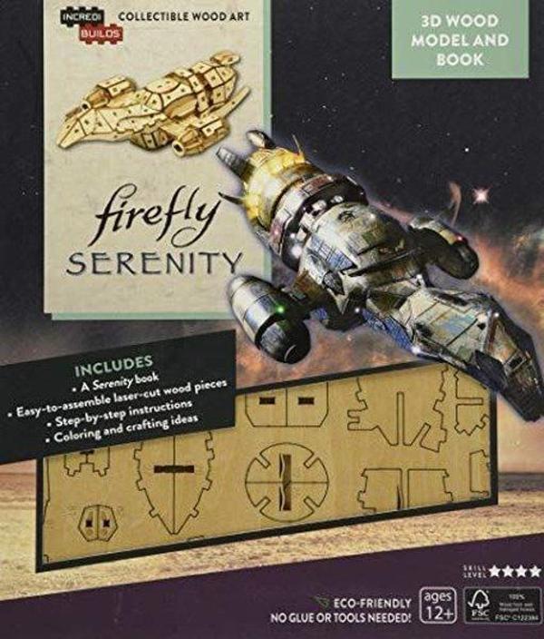 IncrediBuilds-Firefly: Serenity 3D Wood Model and Book - Insight Toys - Image 1