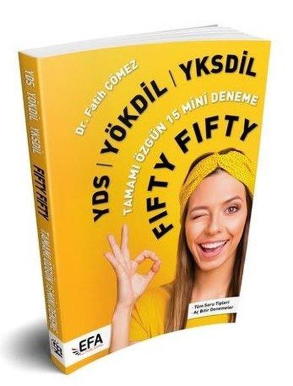 Benim Hocam Yayınları (Efa Serisi) YDS Yökdil Yksdil Fıfty Fıfty 15 Mini Deneme - Benim Hocam Yayınları - Image 1